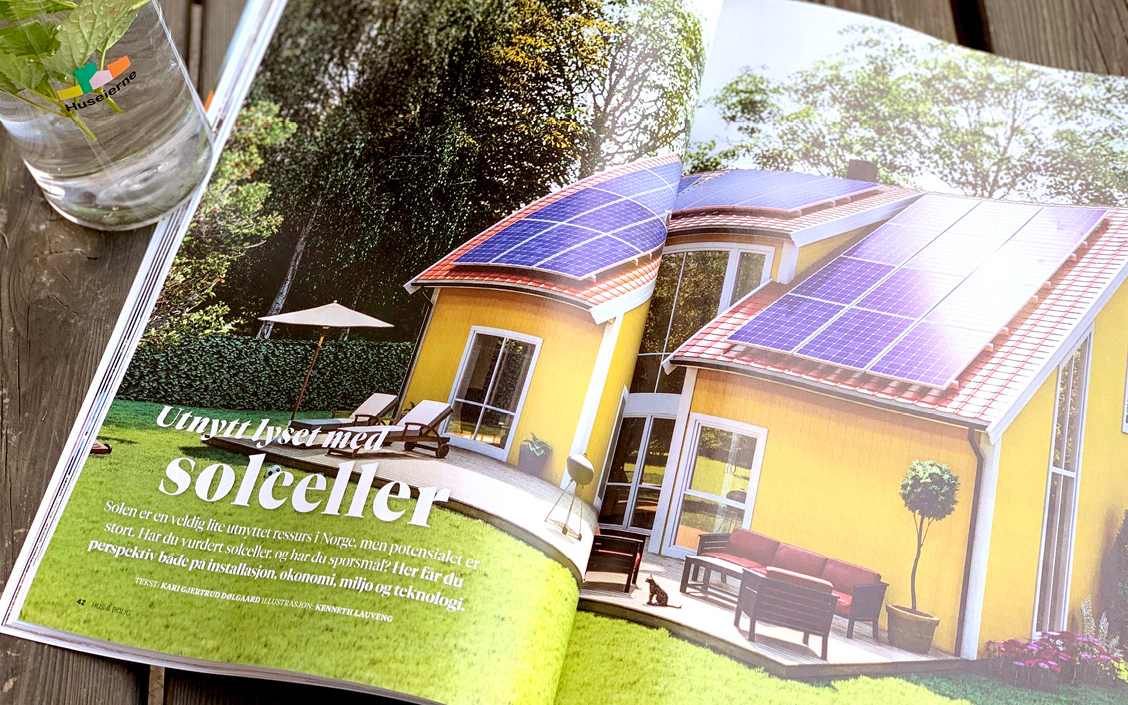 Oppslag i bladet Hus & Bolig