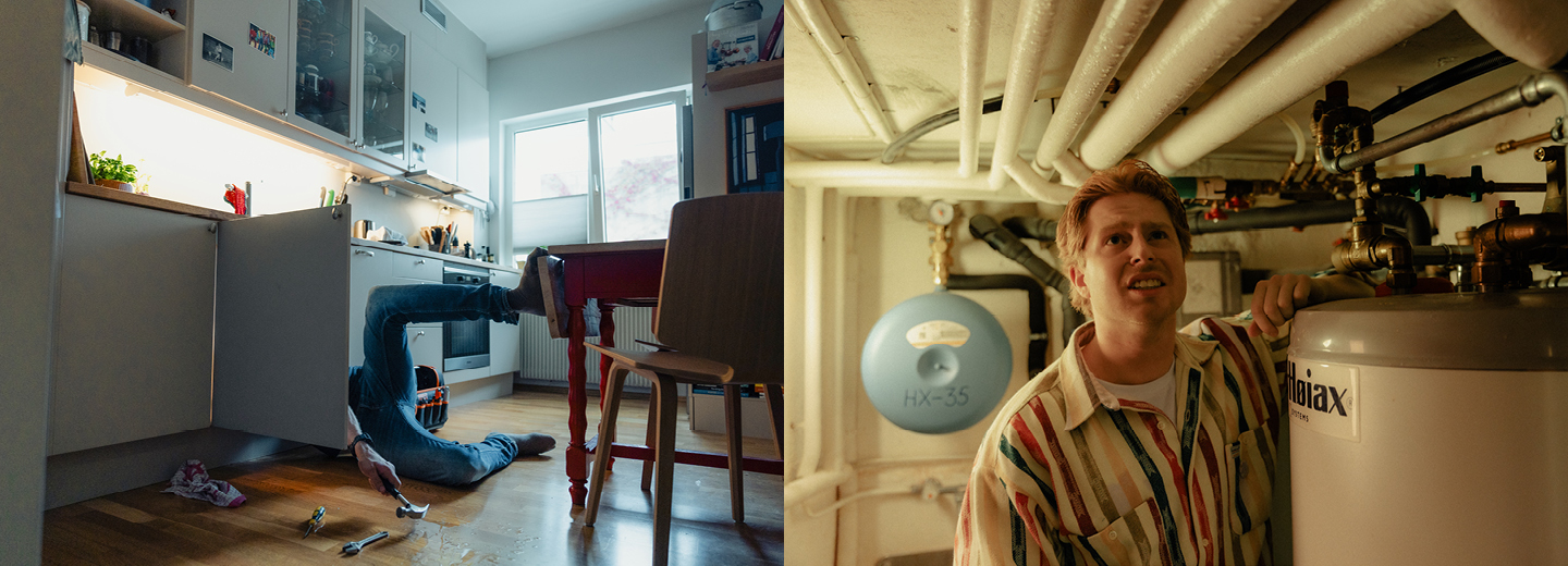 To menn leter etter stoppekrana