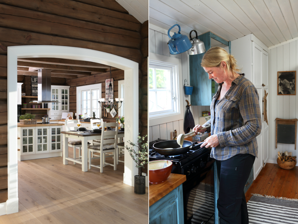 Nytt og enkelt eller gammelt og tungvint på hytta?