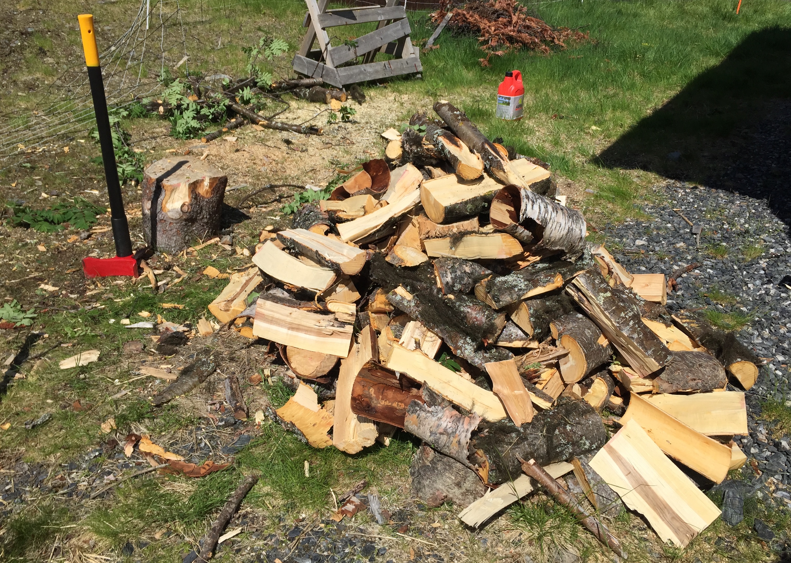 VED: Etter blodslitet med vedhogst er det greit å vite at dette ikke følger med når du selger boligen. FOTO: Dag Erik Kongslie