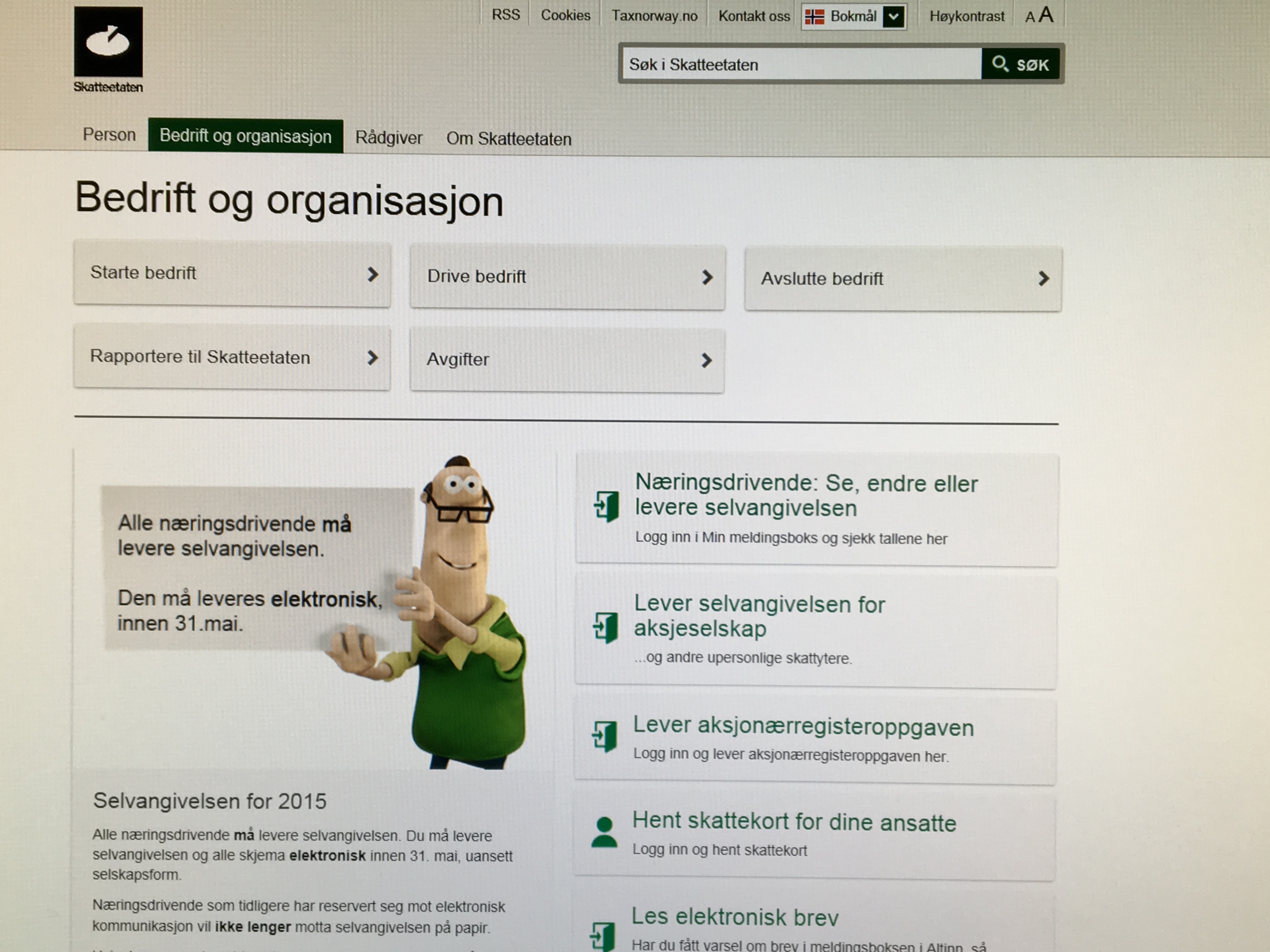 Har du næringsinntekt som følge av utleie, har du frist til 31. mai for å fylle inn fradragspunktene Foto: Kari Gjertrud Dølgaard