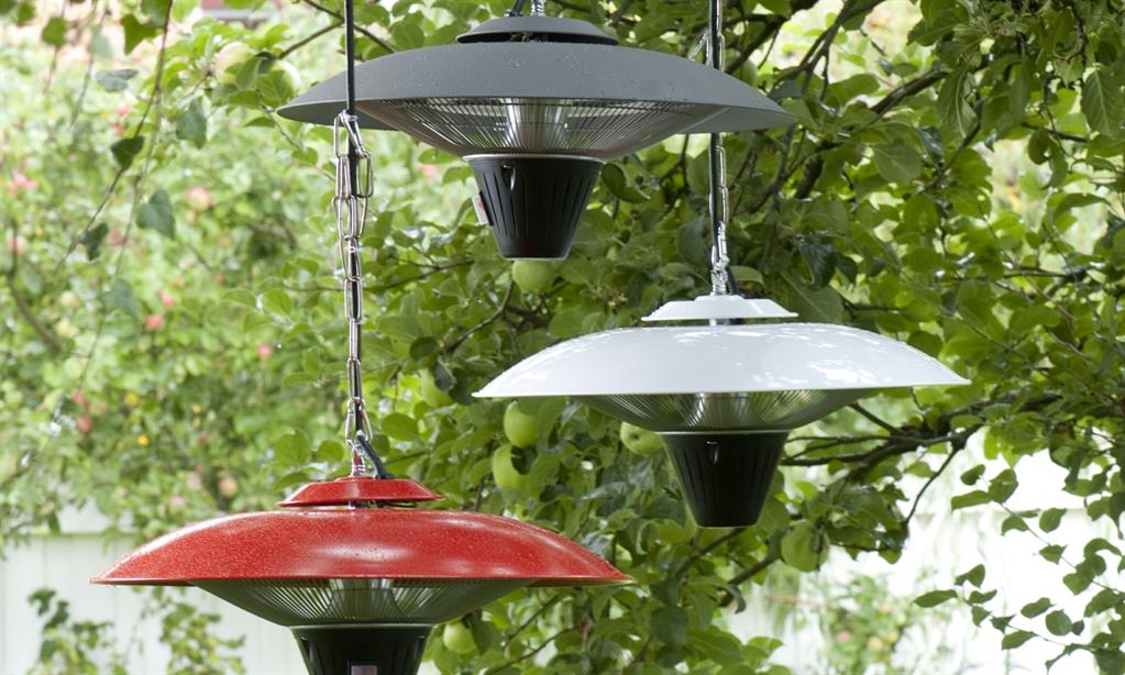 En terrassevarmer kan gjøre den kjølige sommerkvelden mer behagelig Foto: Hageland.no