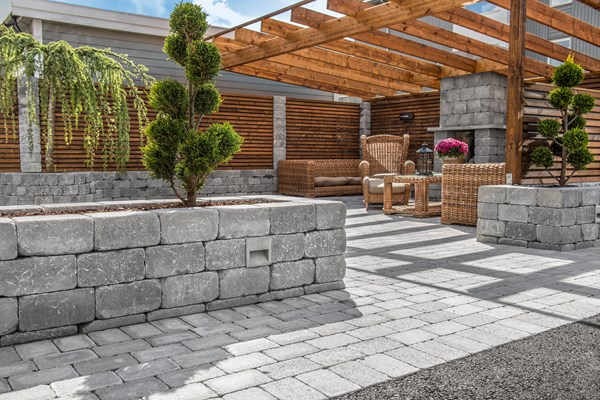 MULIGHETER: Med belegningsstein har du mange muligheter til å skape uterom. Foto: Multiblokk.