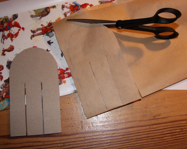  En mal i kartong gir deg lik størrelse på alle delene