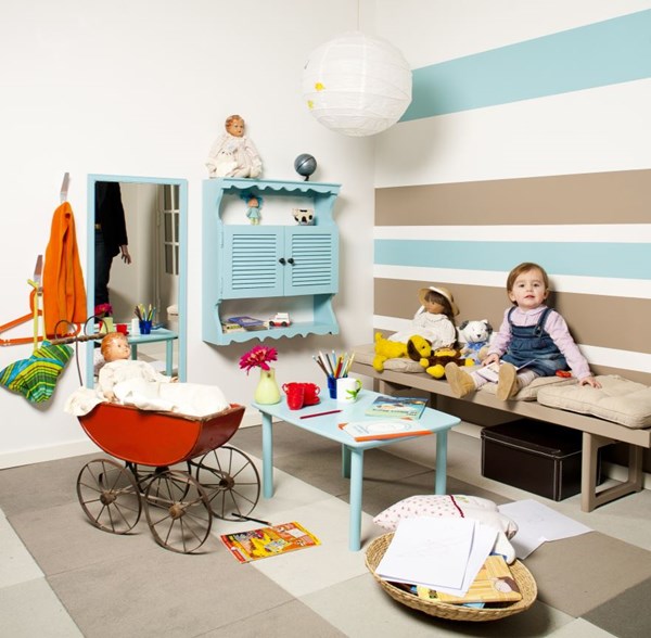 BARNEROM: Med enkle grep får barnerommet en personlig og morsom stil Foto: Kristian Owren/Ifi.no